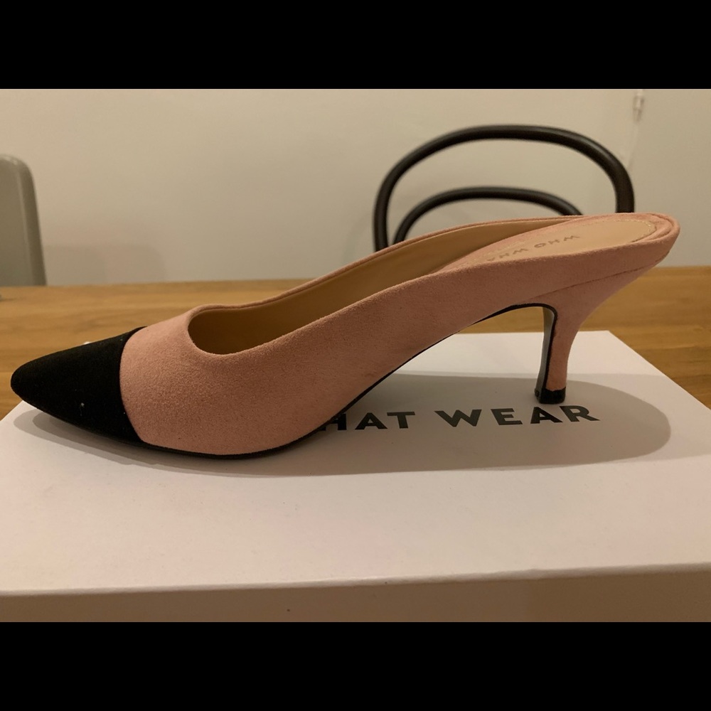 Who What Wear Blush Mule
